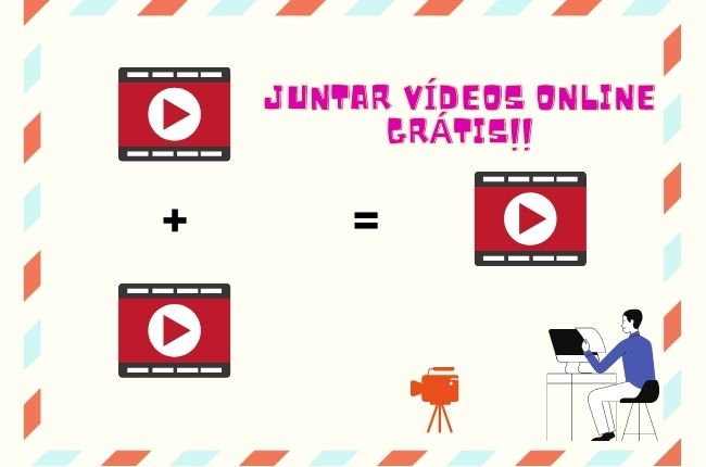 Combinador de Vídeo Online Grátis  Mesclar e cortar vídeos online